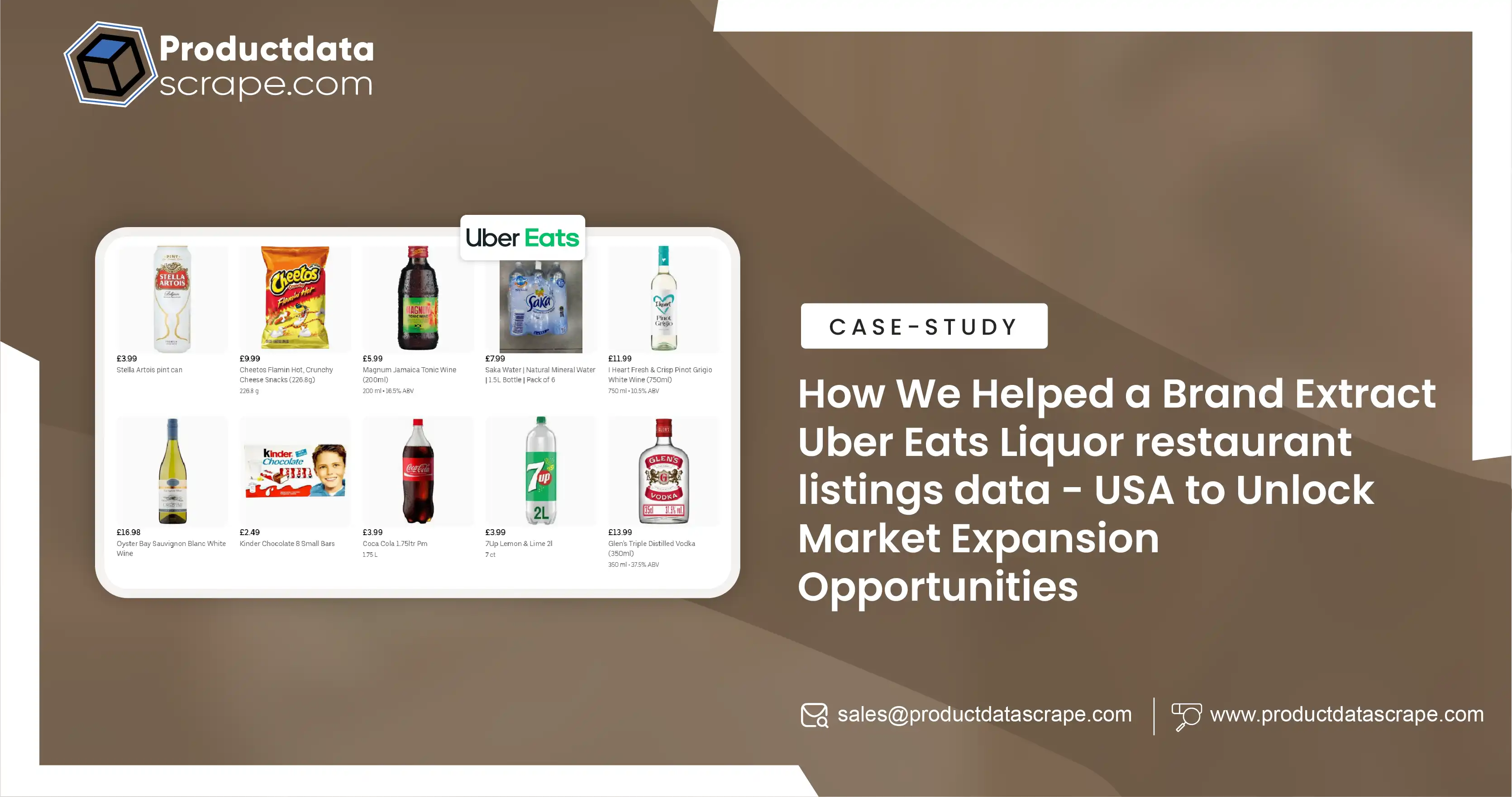 How We Helped a Brand Extract Uber Eats Liquor restaurant listings data - USA to Unlock Market Expansion Opportunities 